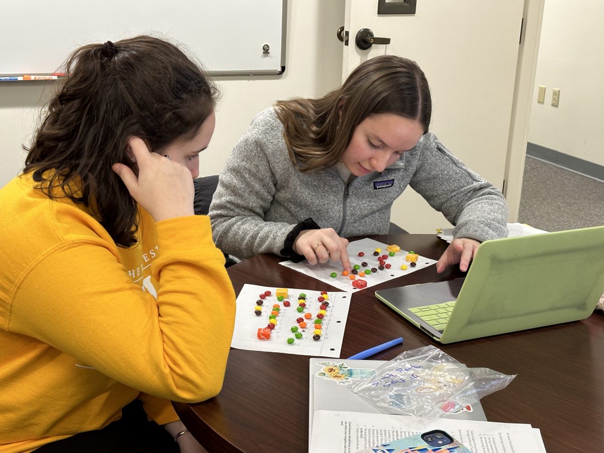 photo of students sampling